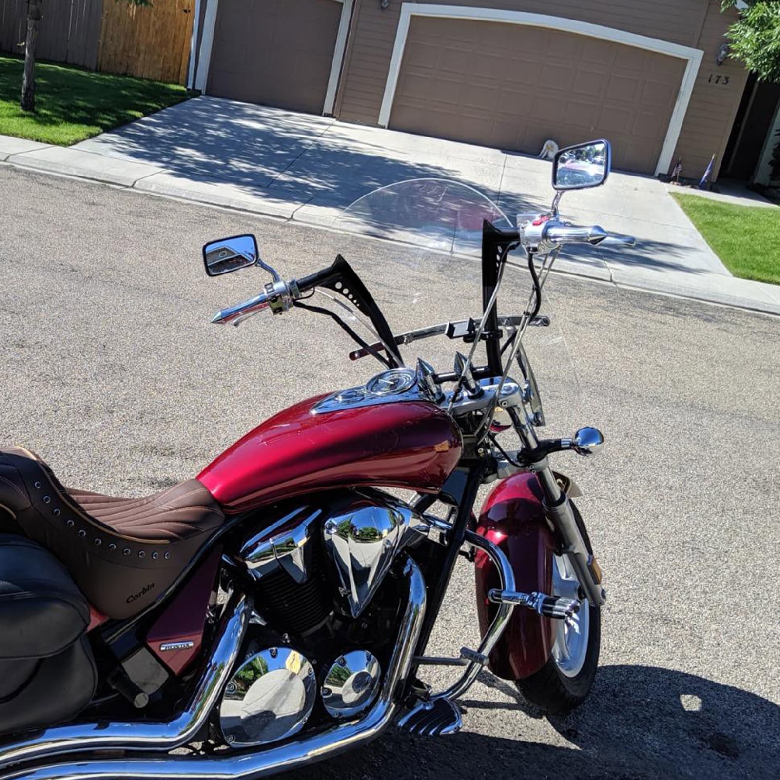 12" 14" Rise Handlebar Ape Hanger For Harley Softail Dyna Sportster Touring