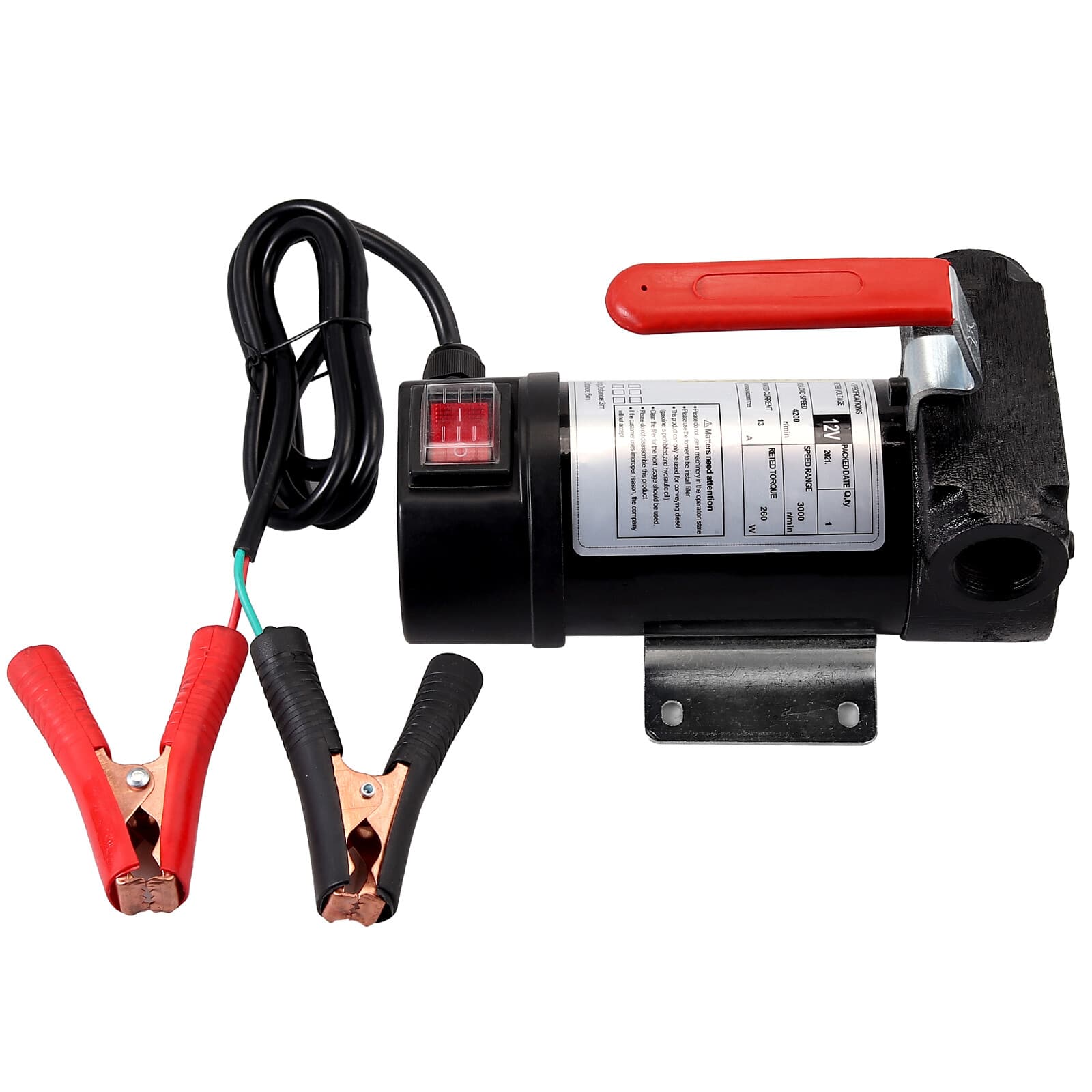 Fuel Transfer Pump Portable Electric Fuel Transfer Pump With Fuel Meter Nozzle 3
