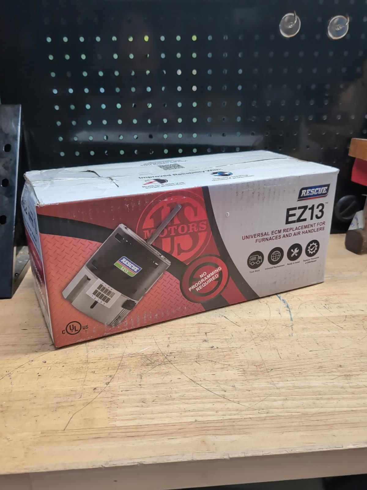 US Motors 5652 Rescue EZ13 ECM Motor 1HP 1075 RPM 115/208-230V Nidec 2