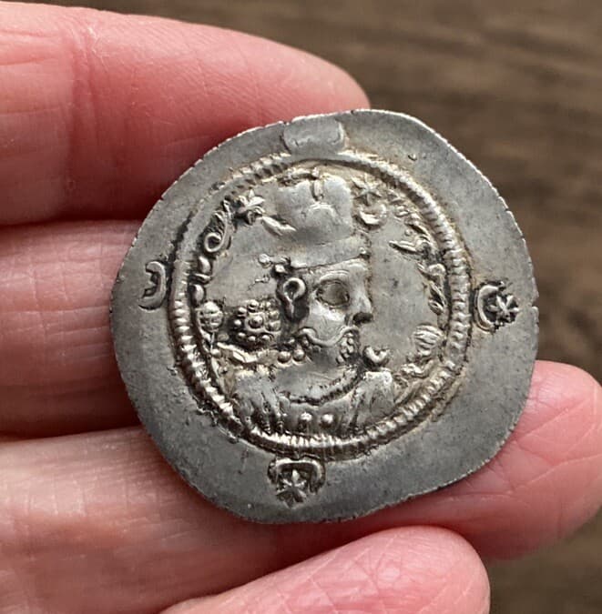 SASANIAN KINGDOM. HORMIZD IV (579-590 A.D). SILVER DRACHM.