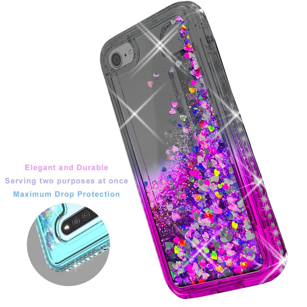 For iPod Touch 5th 6th 7th Gen Case, Case Cover + Tempered Glass Protector 3