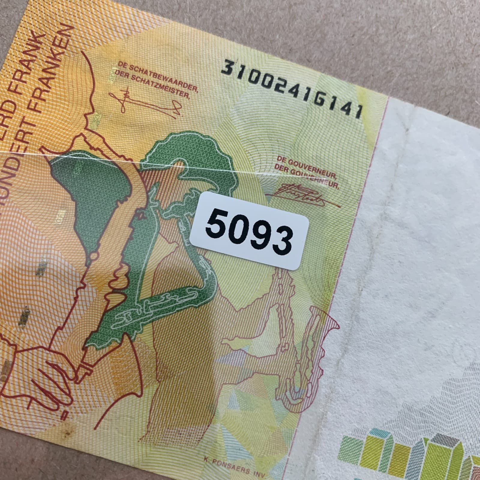 SAXOPHONE BELGIUM 200 FRANCS Banknote 1995 Sax Pre EURO WORLD Currency MONEY 5