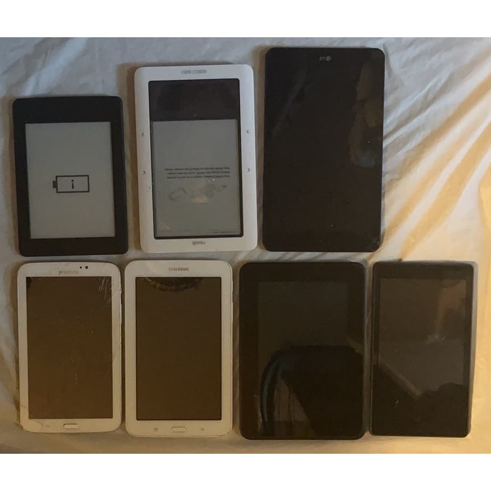 LOT OF 7 Tablets Bundle Mixed NOT WORKING for parts (UNTESTED) 2