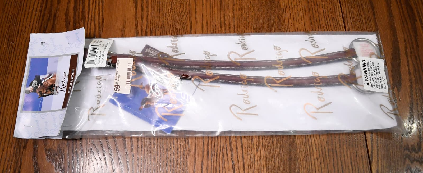 Pessoa running martingale attachment, brown, horse full for breastplate