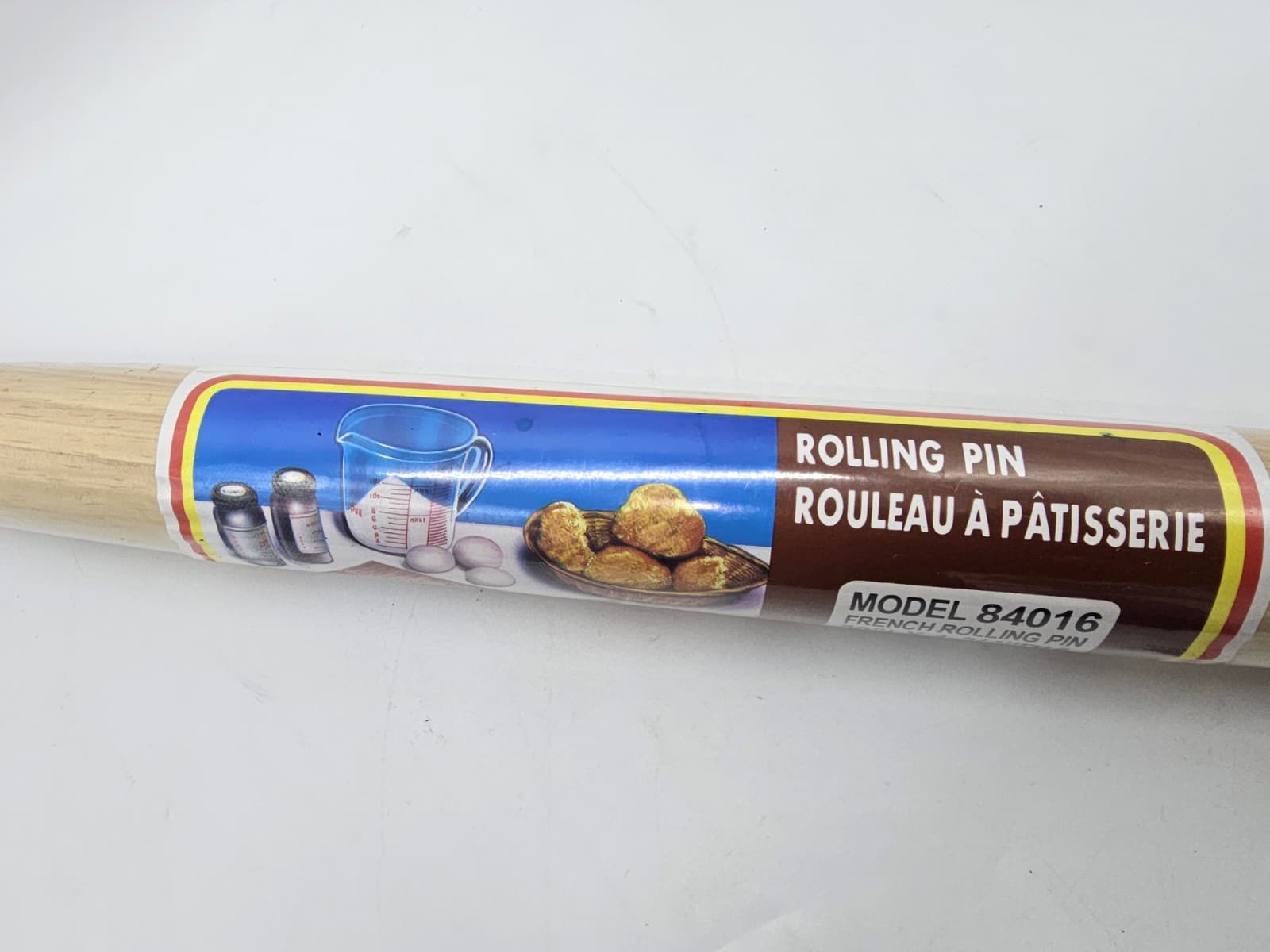 Wood French Rolling Pin 20 Inch Tapered NoHandles Pastry Dough Baking NEW 2