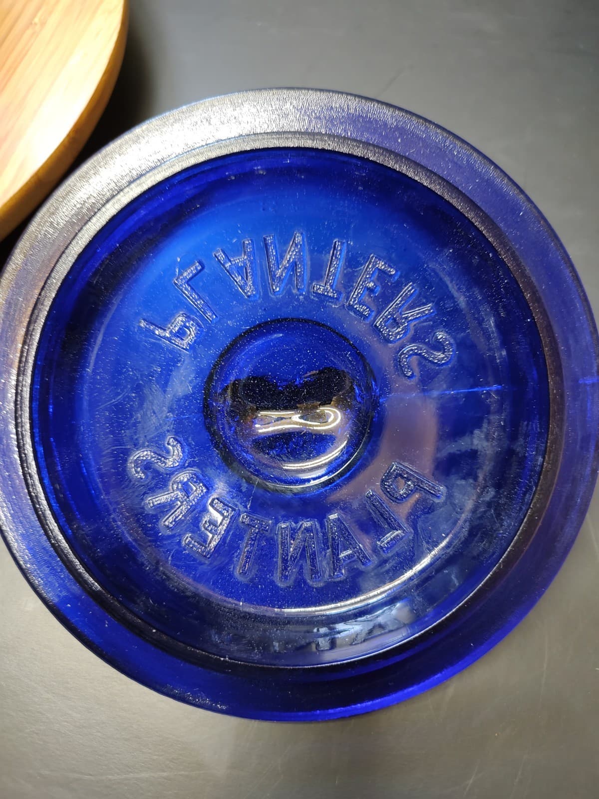 Planters Peanut Jar Cobalt Blue 6