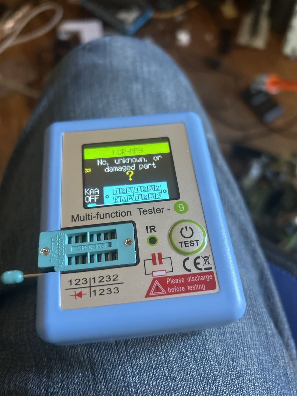 LCR-MF9 Transistor Tester TFT Diode Triode Capacitance Meter LCR ESR NPN MOSFET 4