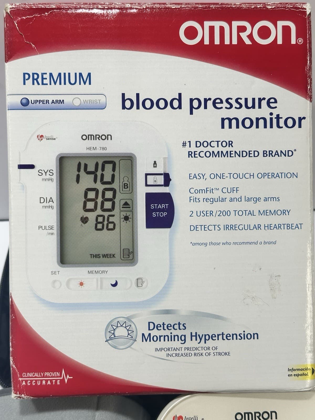 Automatic Blood Pressure Monitor with ComFit" Cuff Model HEM-780