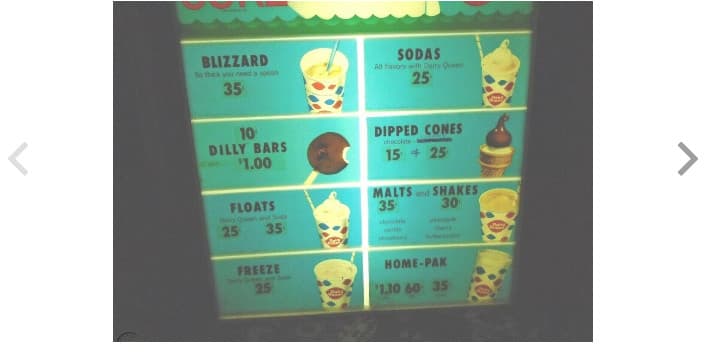 Circa 1959 Dairy Queen, DQ Lighted Sign Insert, MALTS AND SHAKES, Long Version 3