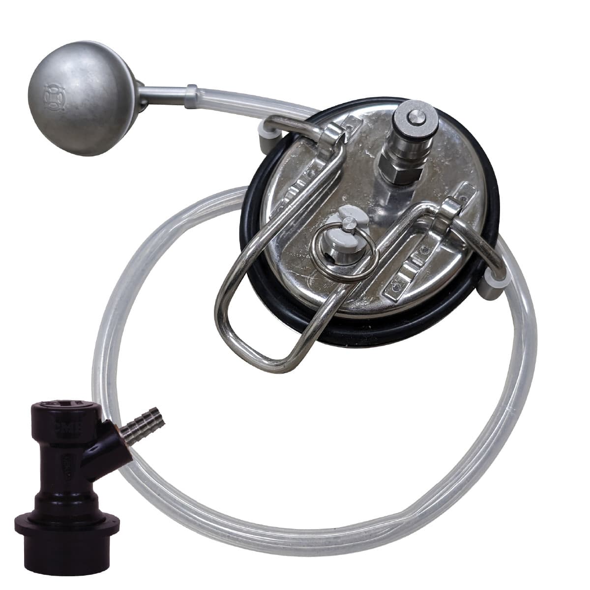 Floating Dip Tube with Lid for Homebrew Kegs, Corny Kegs, Beer Clarifying