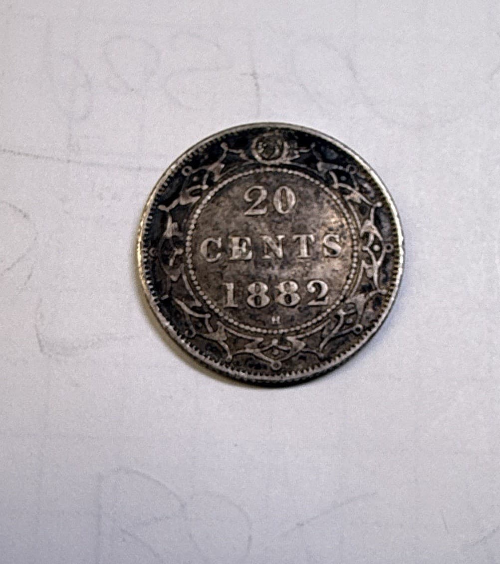 1882-H Newfoundland 20 Cents 2