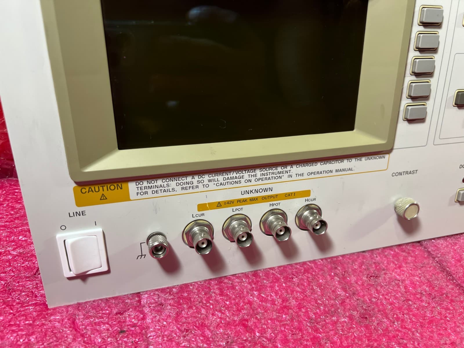 HP Agilent 4284A Precision LCR Meter ''Panel only'' 04278-66590 4