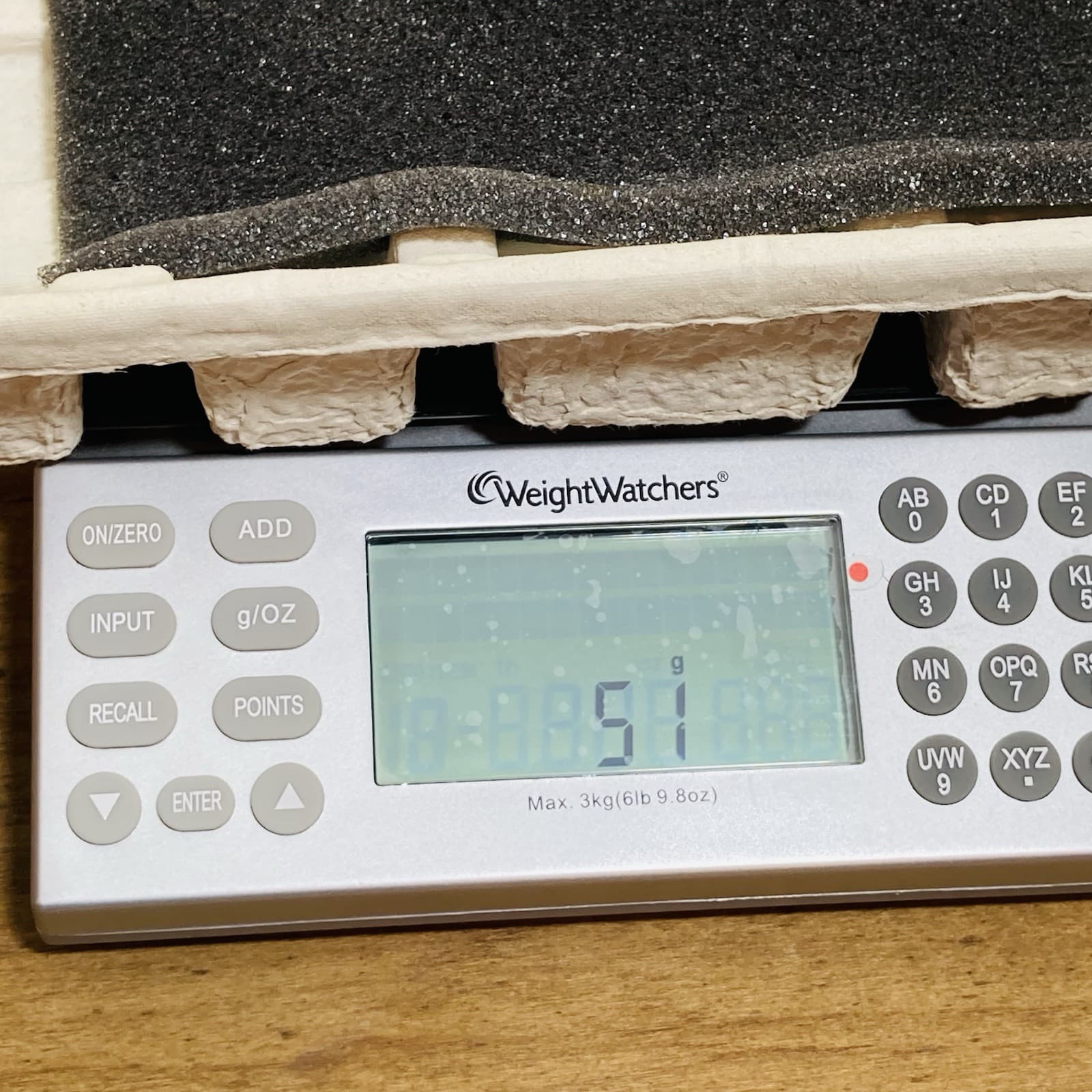 Weight Watchers Electronic Food Scale w/Points Values Database Large Display 3