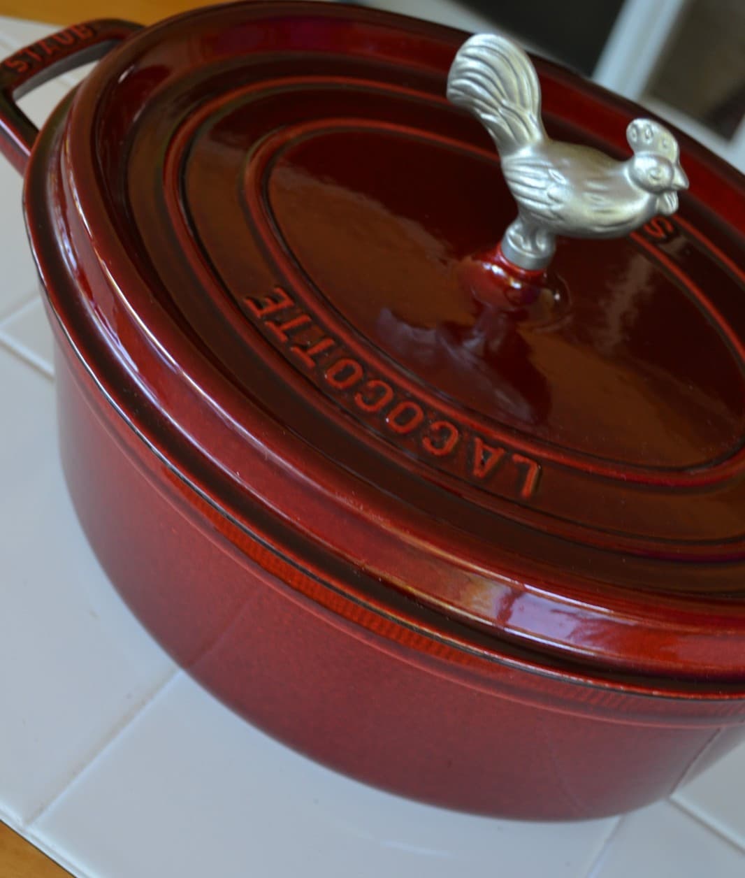 Staub Lacocotte Cast Iron Dutch Oven Made In France Grenadine Red 5