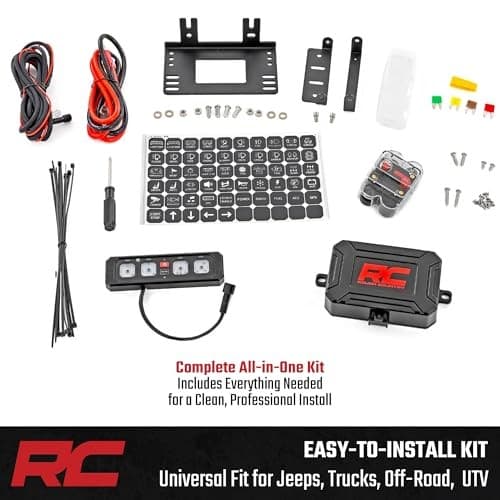  4-Gang RGB Backlit Switch Panel & Relay System - Universal Light & Off-Road  6