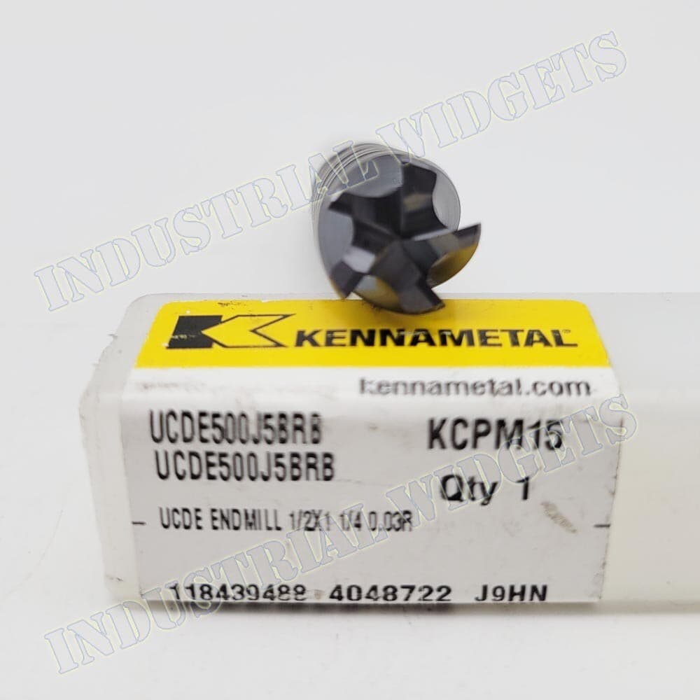 Kennametal 1/2" 5 Flute .03 Radius Carbide Endmill Coated 1.25" LOC 4048722
