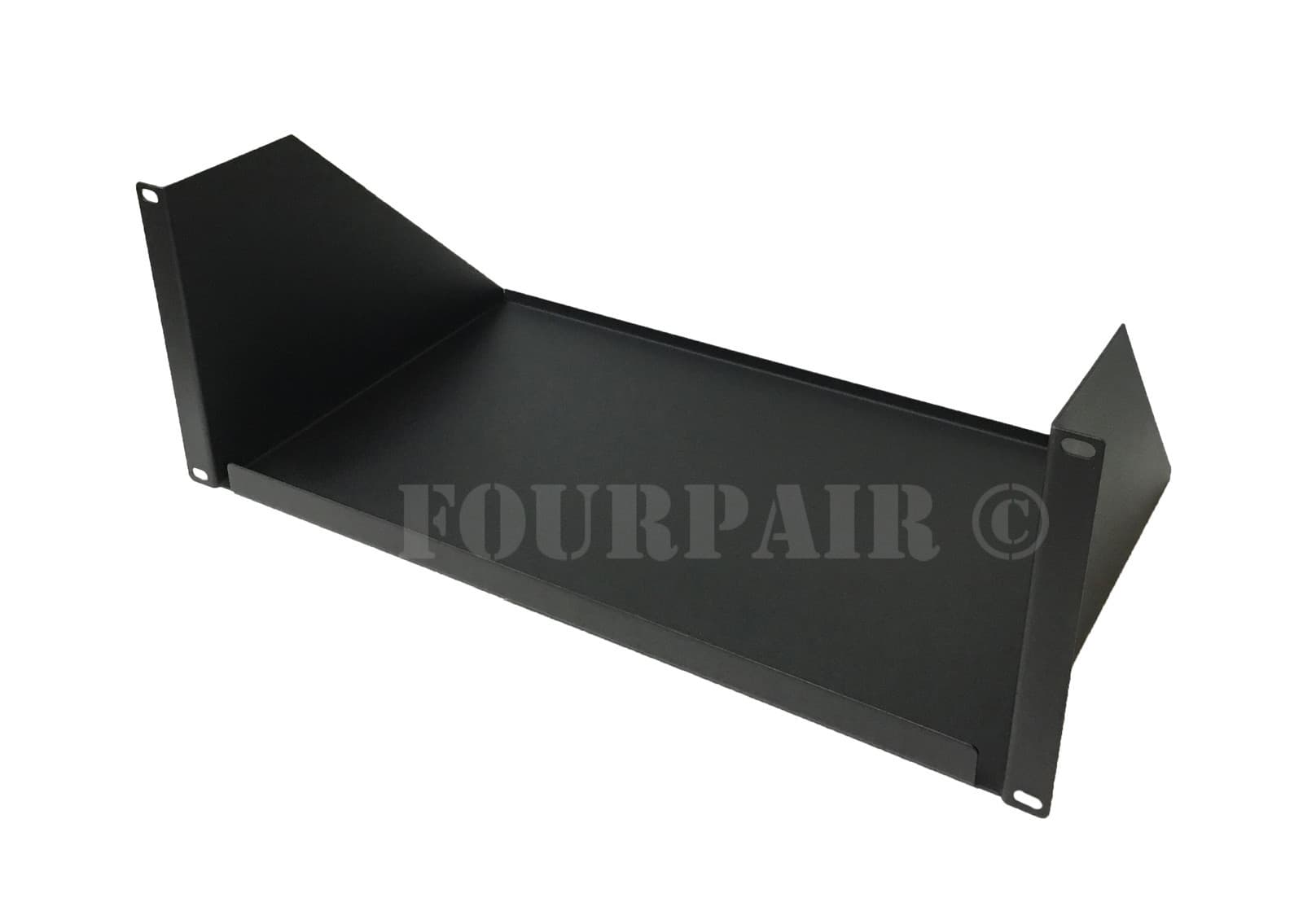 19" 4 Space Heavy Duty Steel Cantilever Relay Rack Mount Data Shelf 4U 10" Deep 2