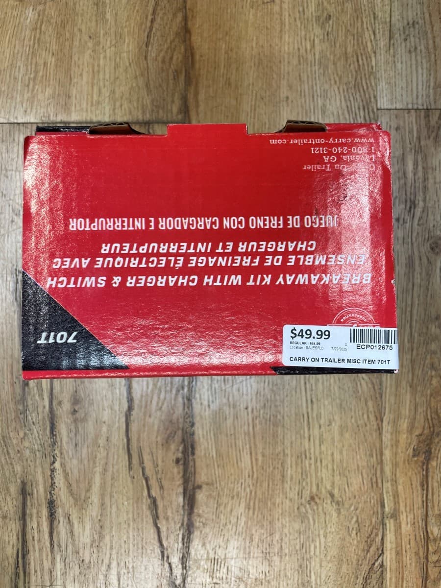 CARRY ON TRAILER 701T Breakaway Kit with Charger and Switch for Trailer 2