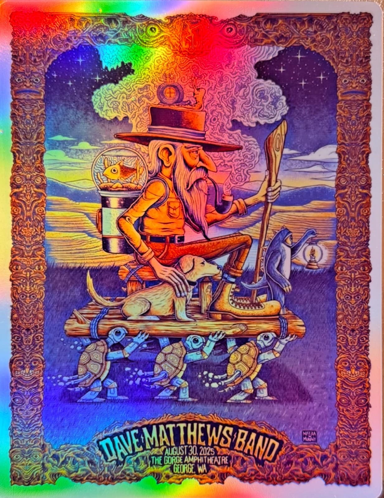DAVE BAND GEORGE WA POSTER/STICKER THE GORGE AUGUST 30TH 2025