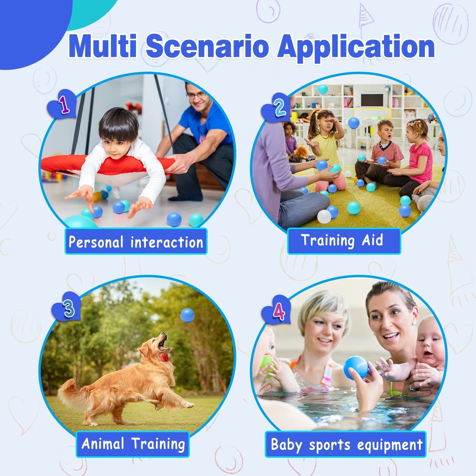 Ball Pit Balls for Baby and Toddler Phthalate Free BPA Crush Proof 3