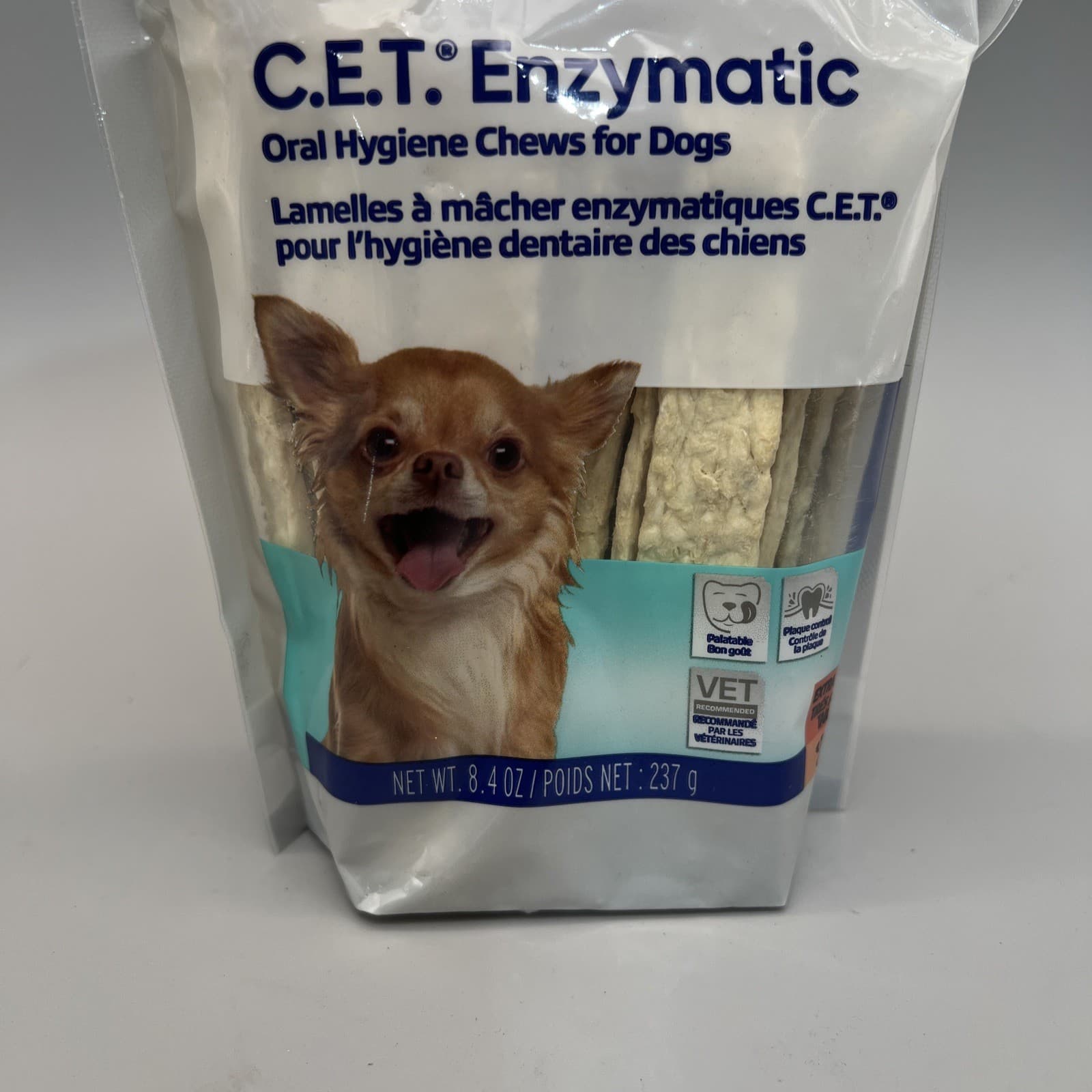 CET Enzymatic Chews For Dogs, X-Small, Under 11 lbs, 30 Chews Exp 11/27 2