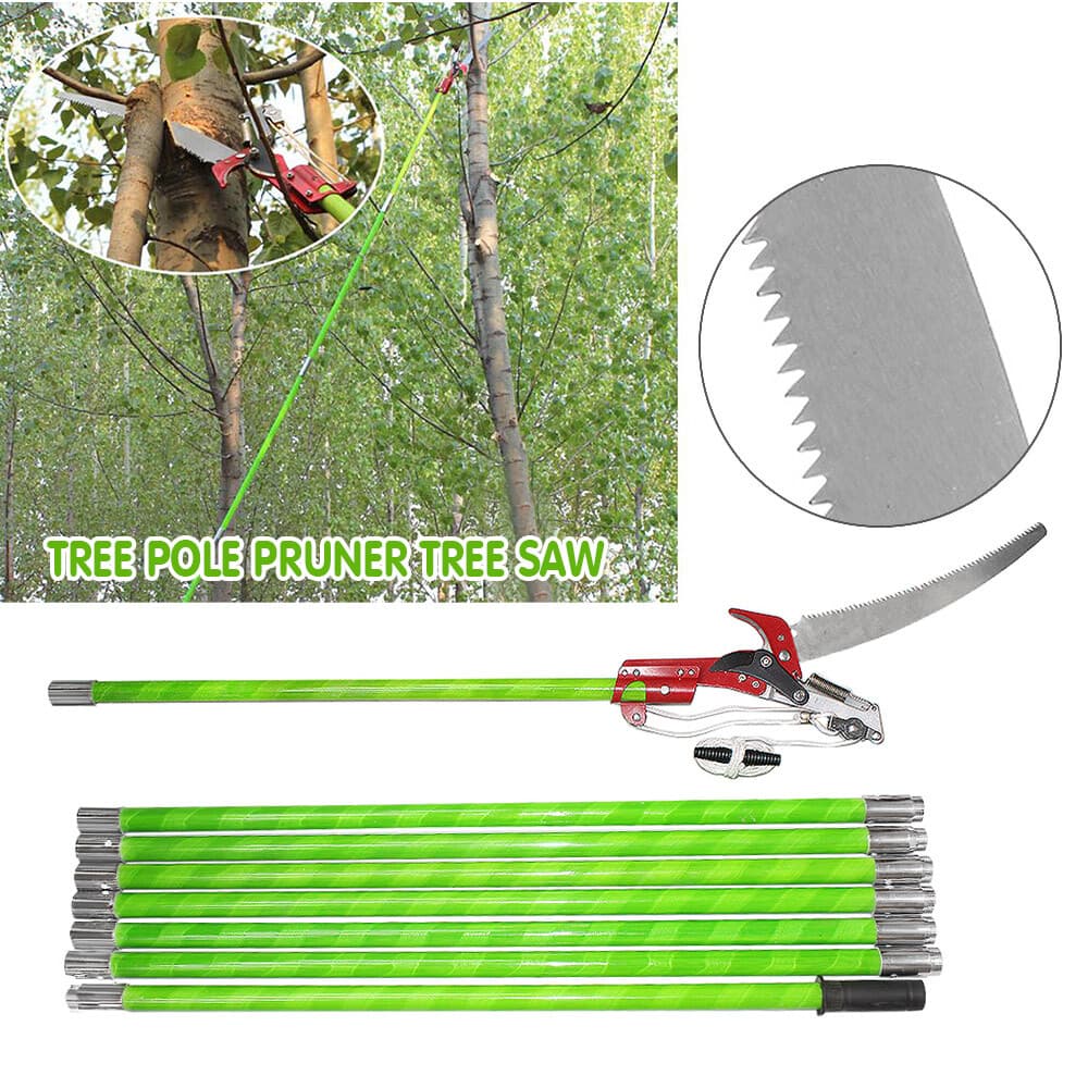 Pole Saws For Tree Trimming,26 Foot Pruning Saws, Alloy Steel Tree Pruner Pole 4