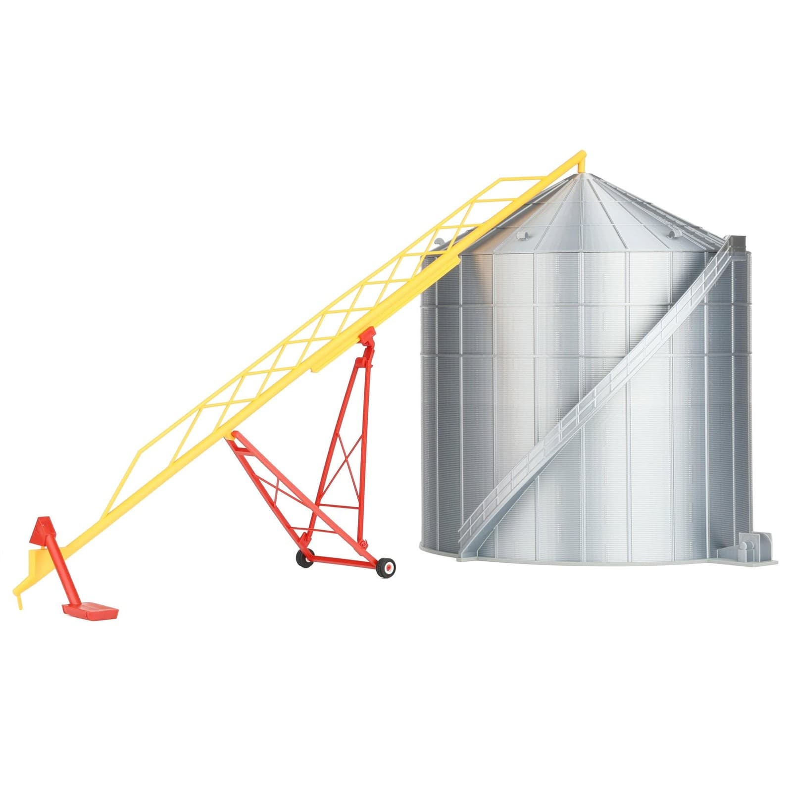 Replica 1/64 Plastic Red & Yellow Grain Auger, (115ft to scale) MW1001-RY 5