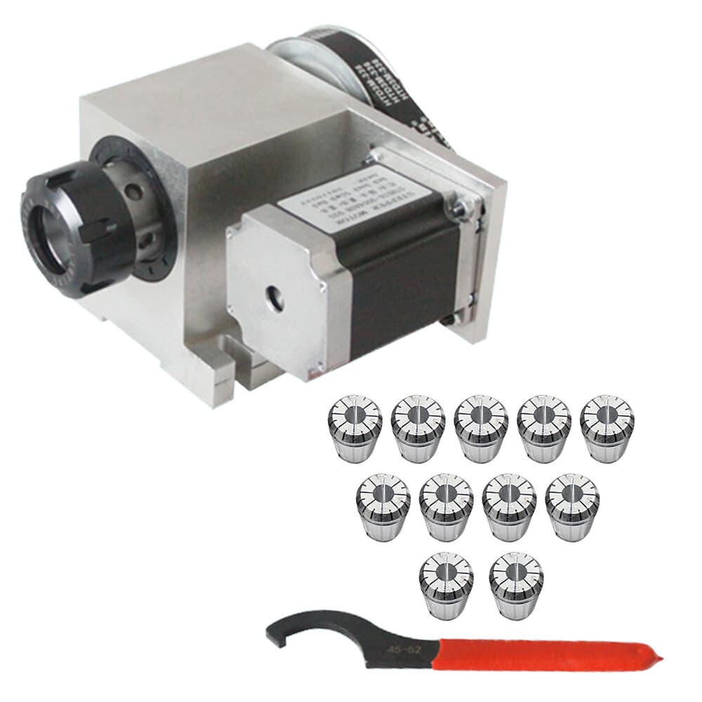 11x Router Rotational Rotary Axis 4th-Axis ER32 Collet Chuck For CNC Engraving 4