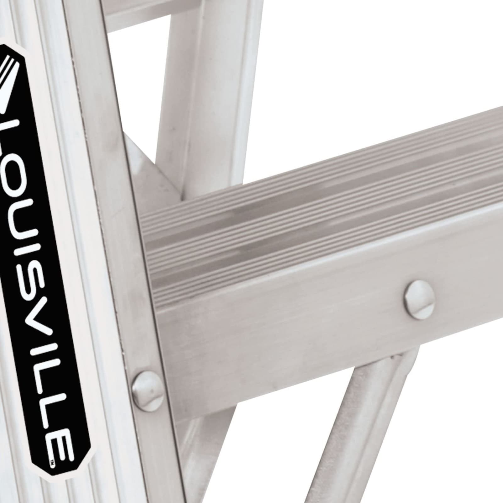 Louisville (#AS3002) ANSI rated, Type IA Heavy Duty Aluminum Step Stool, 2 ft 6