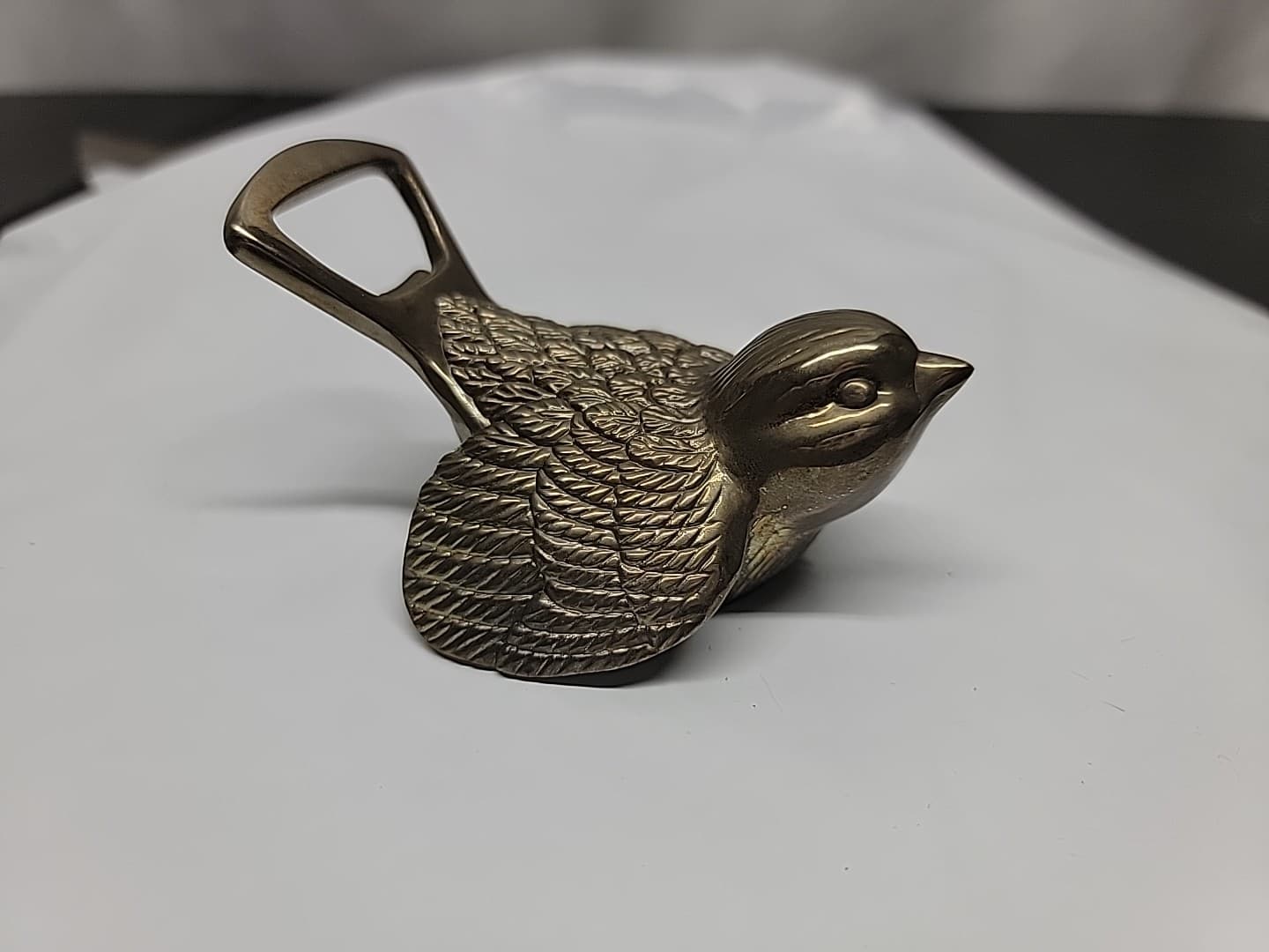 Purchase For Reagan. Brass Bird Bottle Opener Figurine. 2