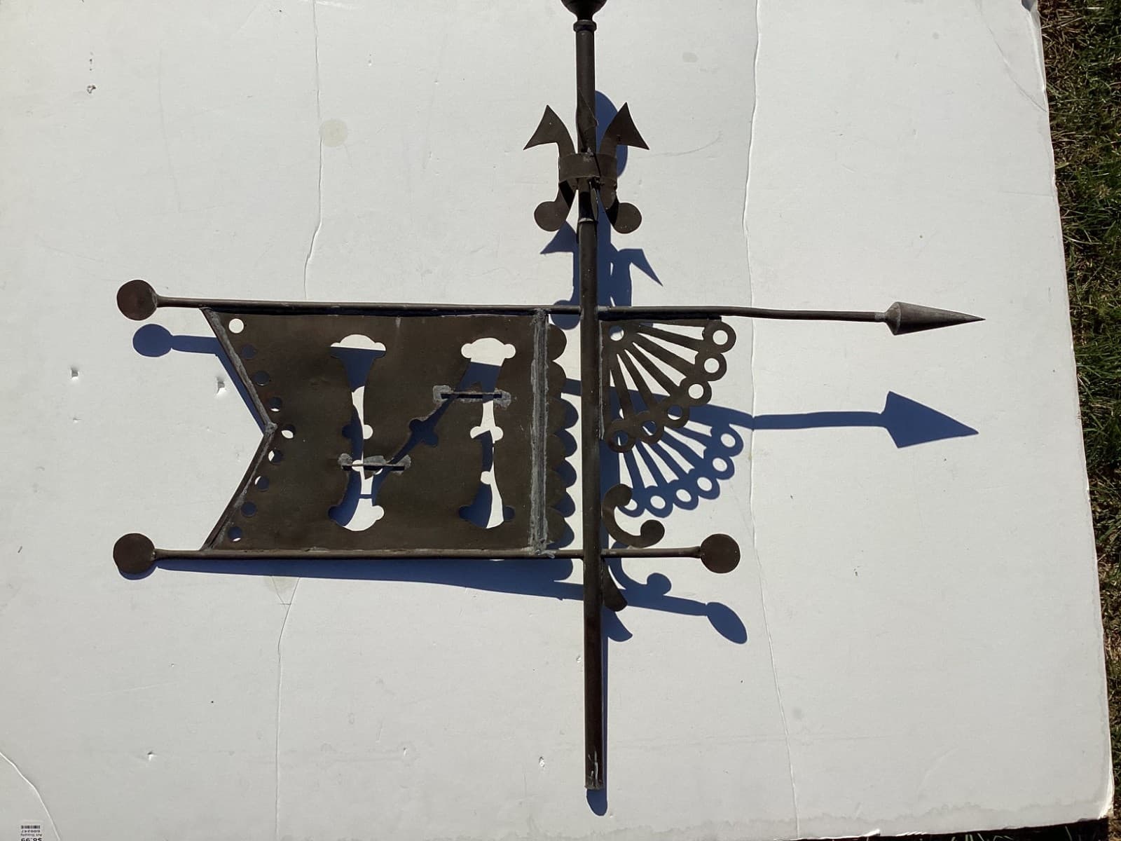 Antique Weather Vane In The Manner of J.W. Fiske, Bannerette Design 4