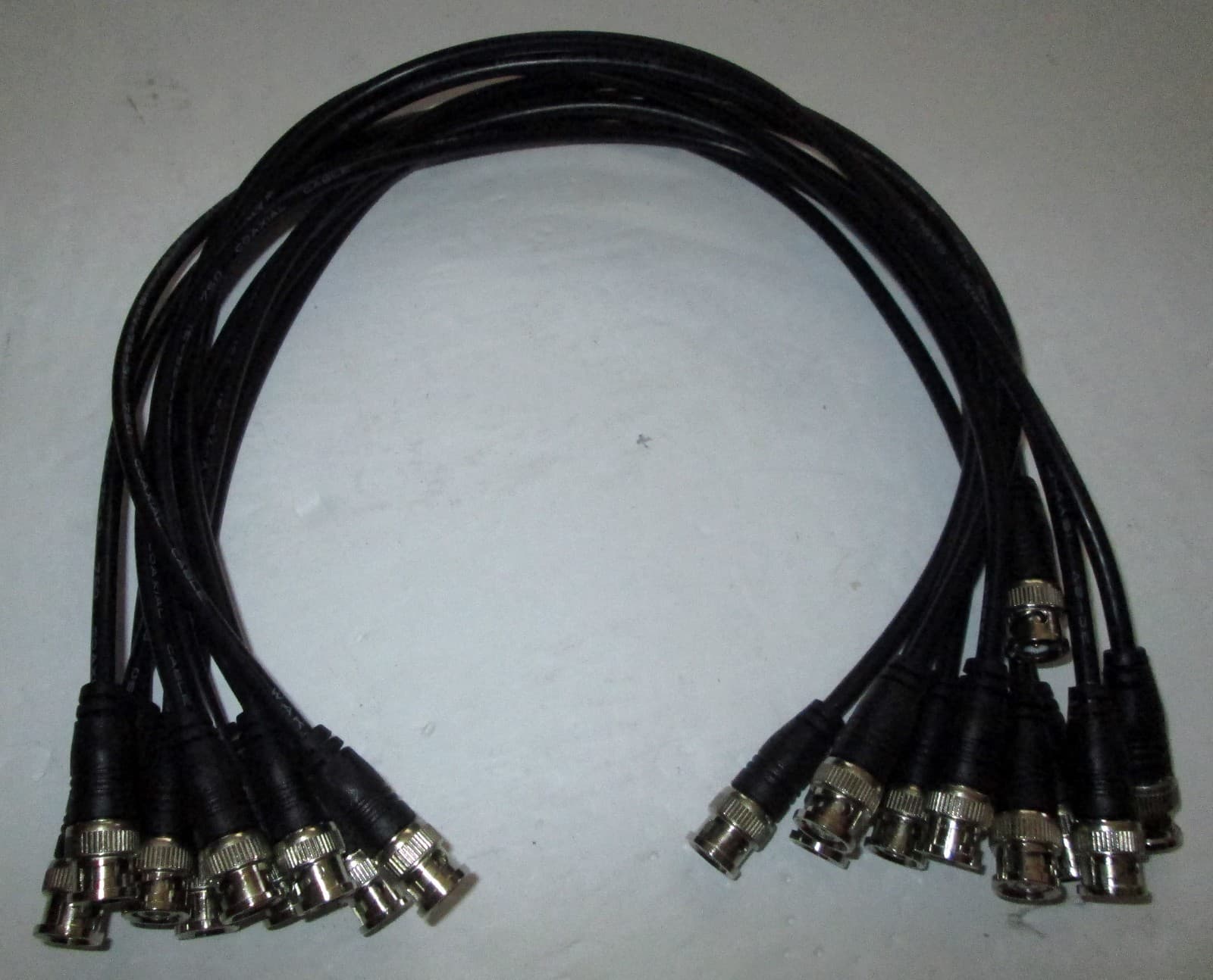10 x BNC to BNC Coaxial Cable 75 Ohm 50cm for SHURE Sennheiser Wireless Antenna