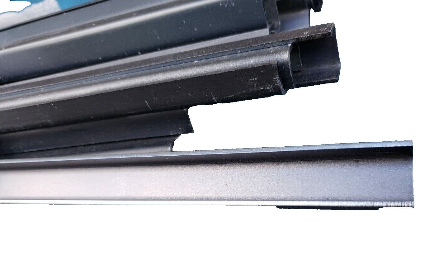 (QTY:2) Channel Iron 1/2'' x 3/4'' x 1/2'' x 24'' Mild Steel 3