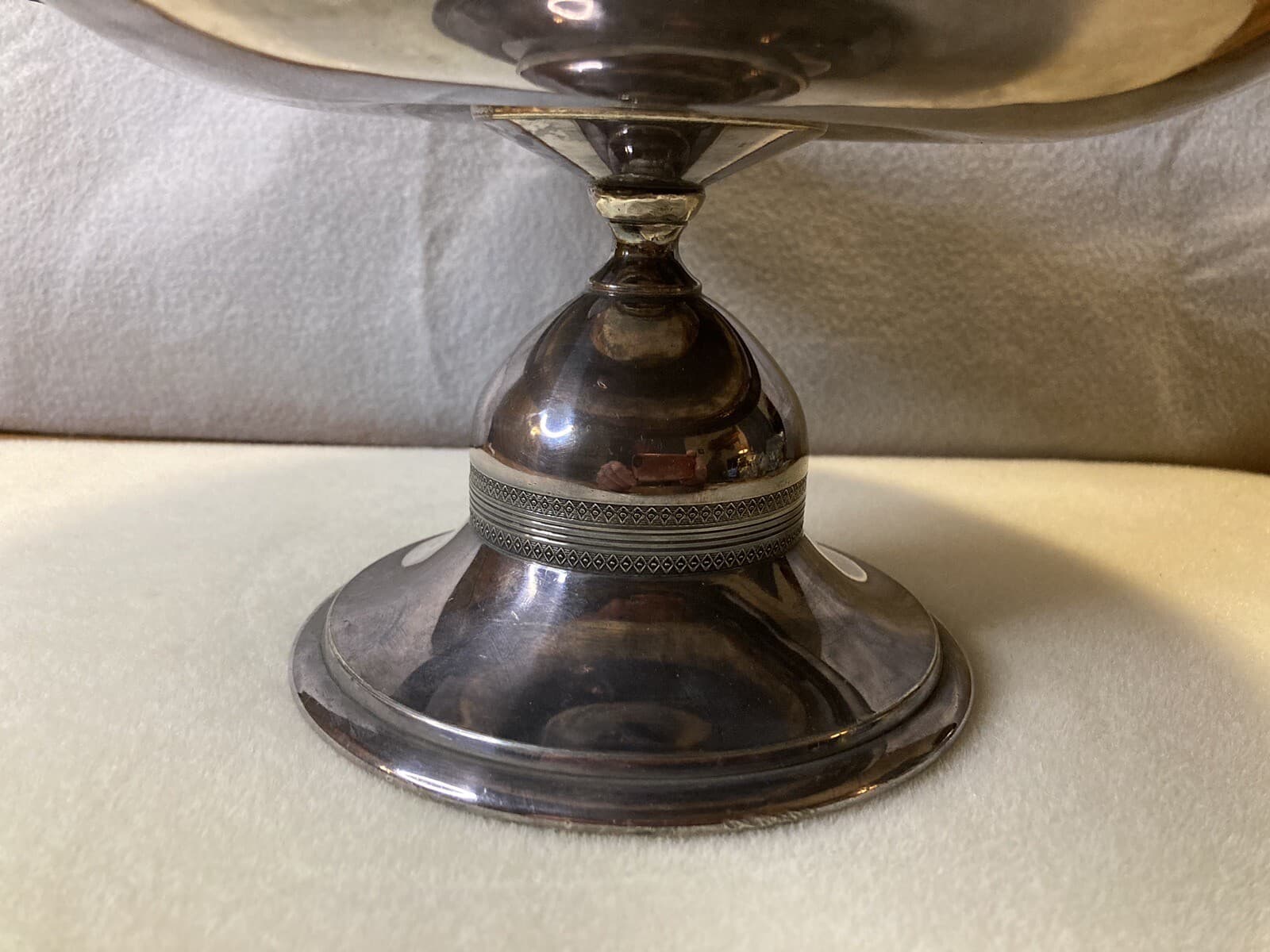 Silver Plate Compote bowl botanical & butterflies Meriden, Conn.  9.5” x  5” H 4