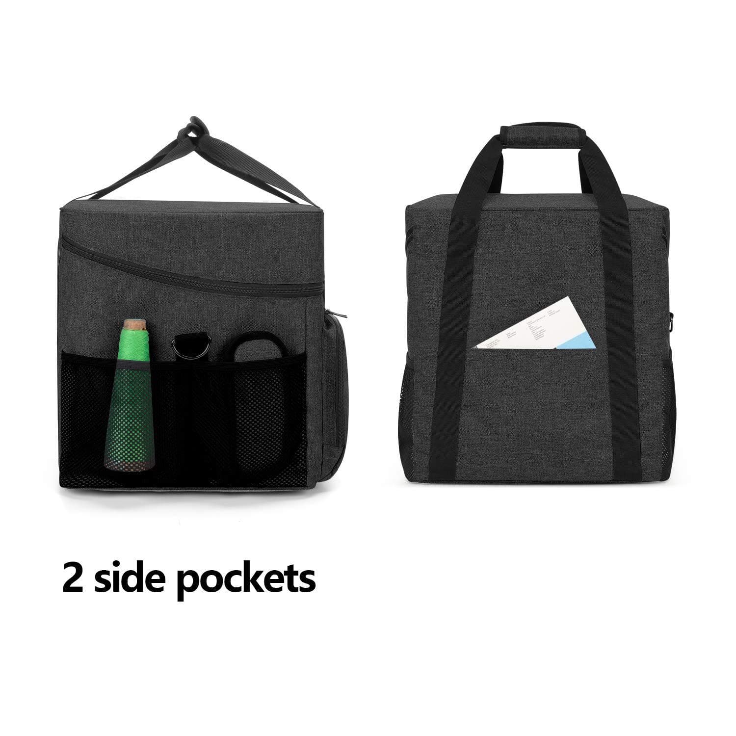 Portable Serger Case with Storage Pockets for Most Standard Overlock Machines 3