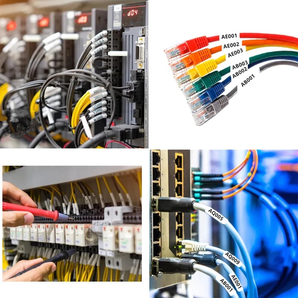 5PK Compatible for Brady Label Cartridge M21-500-499 12.7mm White Nylon 1/2"x16' 6