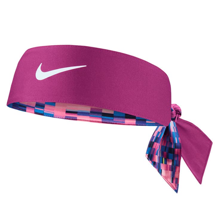 NIKE Wide Dri-Fit Head Tie Headband Brand New OSFM Reversible Pink Digi Camo NEW 2