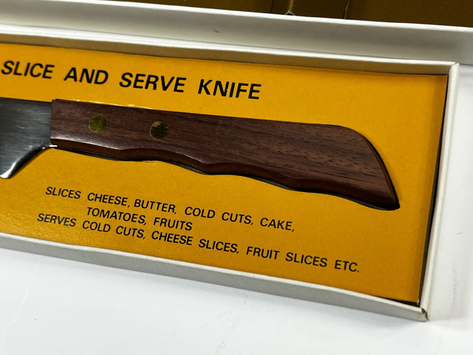 Vintage Frontier Forge MCM Kitchen Pastry Cutter Slice Serve Knife LOT Rosewood 4