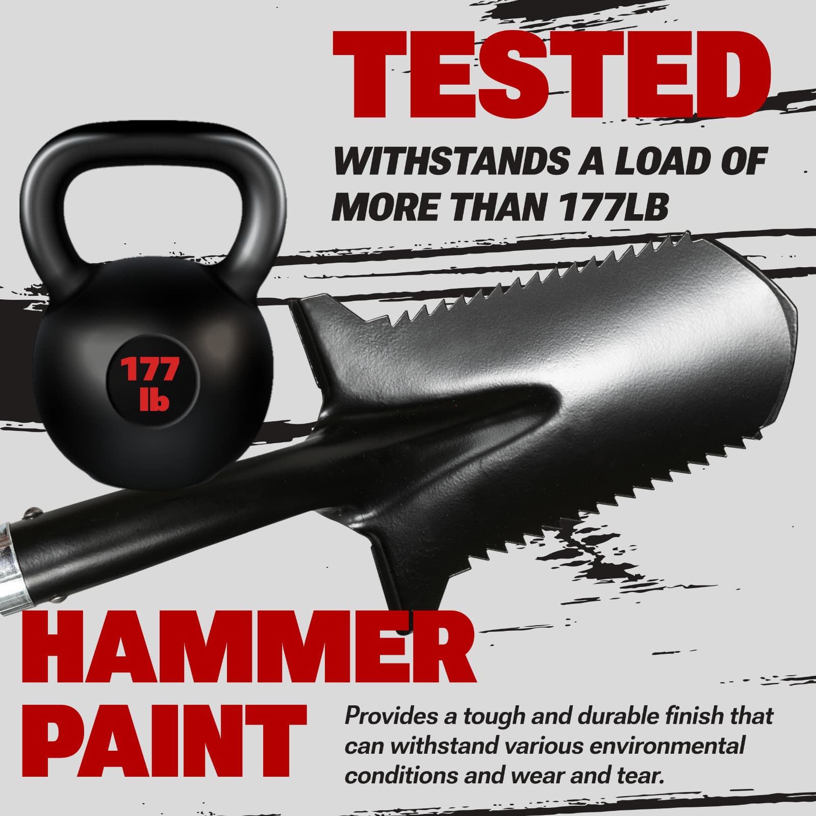 CKG Carbon Metal Detecting Shovel Digging Tool with Double Serrated Blade USED 3