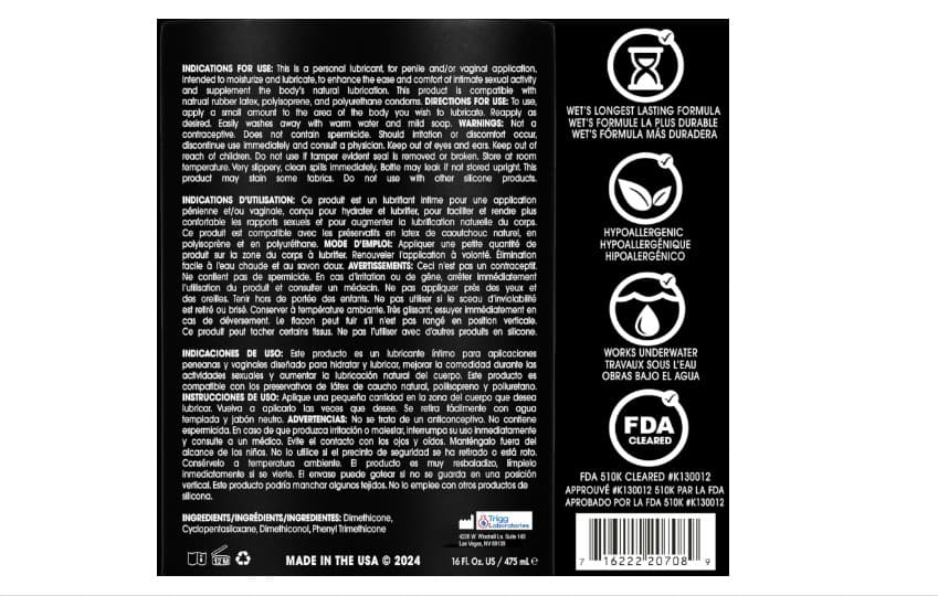 Wet Platinum Silicone Based Lube Ultra Long Lasting Premium Lubricant 2