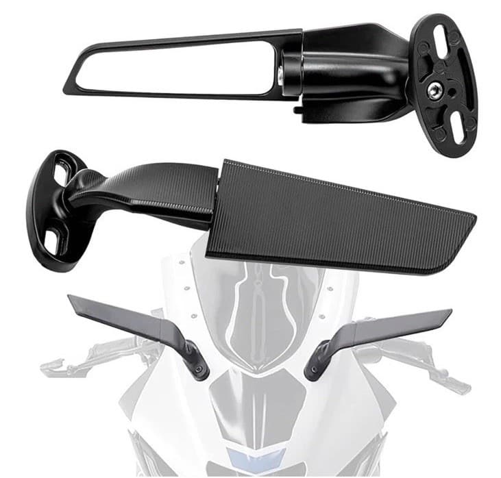 Motorcycle Mirrors Wing Rearview Mirrors Compatible with Ninja-Standard model