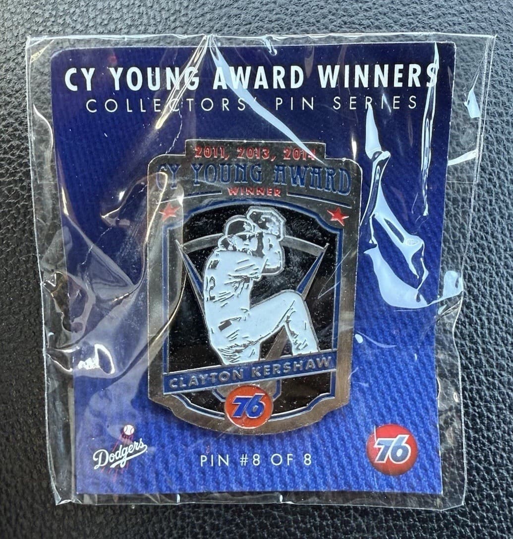 CLAYTON KERSHAW 2015 CY YOUNG PIN SGA DODGERS LIMITED EDITION