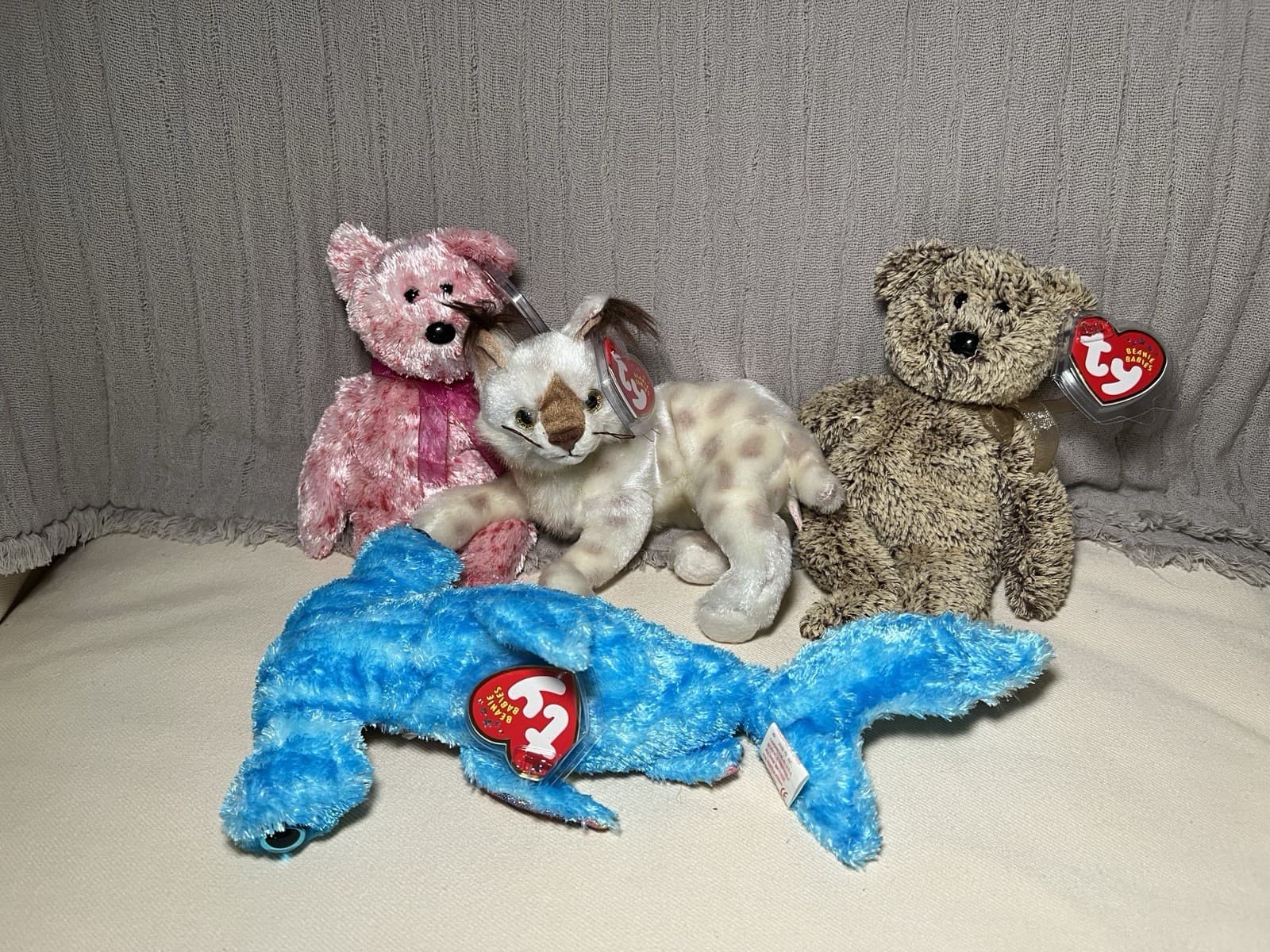 TY Beanie Babies Lot of 12 Some Less Common Booties Lightning Pounds More NEW 6