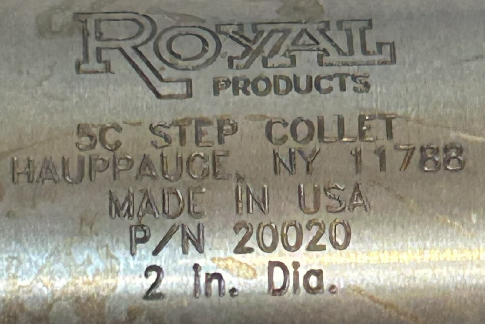 Royal Products P/N 20020 5C Step Collet 2" Diameter 6