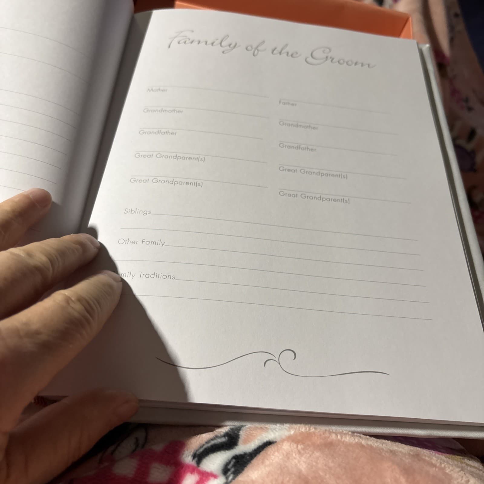 HIS and HER’S Studio White Lace Bow “A Wedding Keepsake” Memory Book 9x12 5