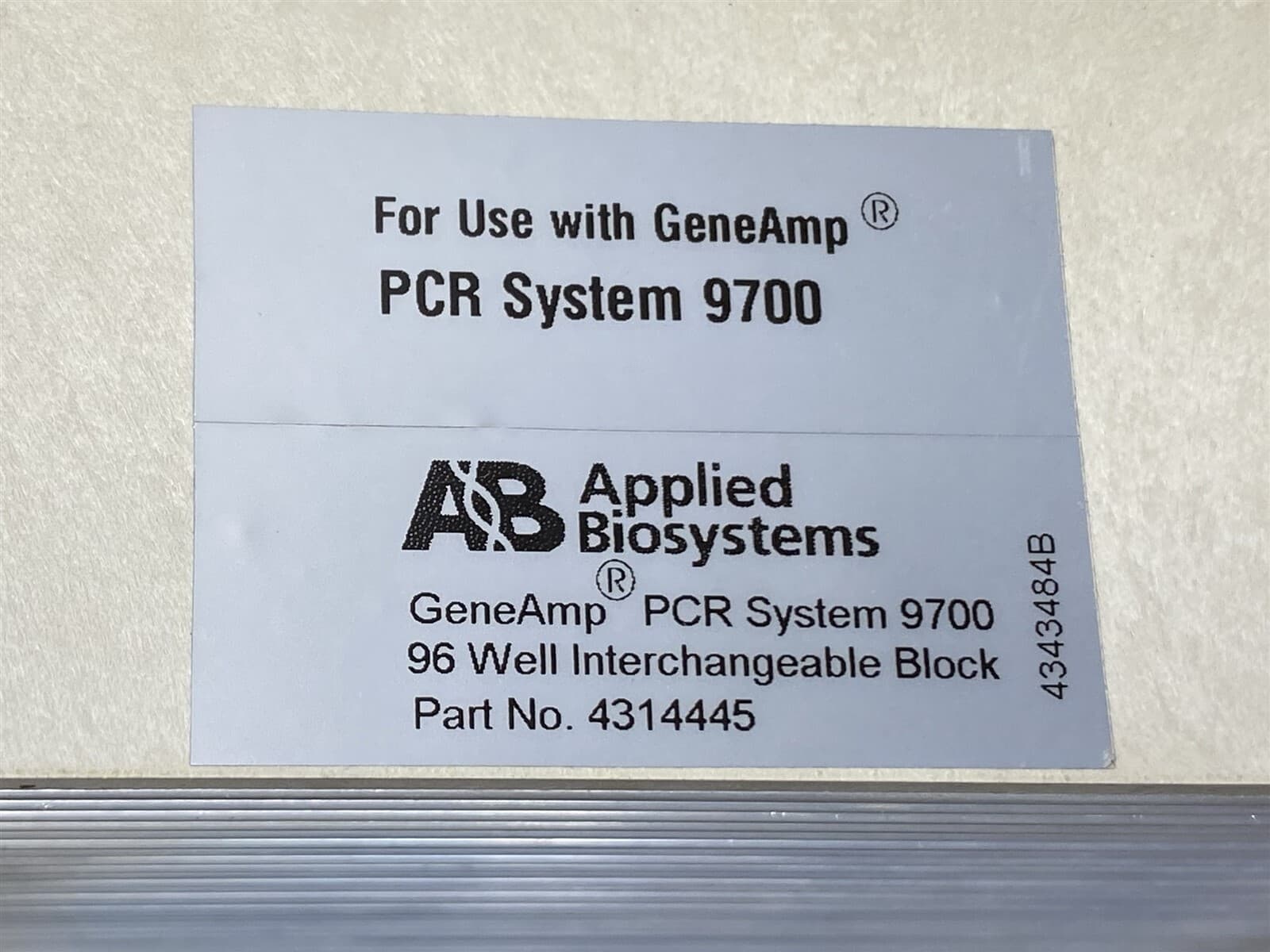 Perkin Elmer Applied Biosystems ABI GeneAmp PCR System 9700 w/ 96 Well Block 6