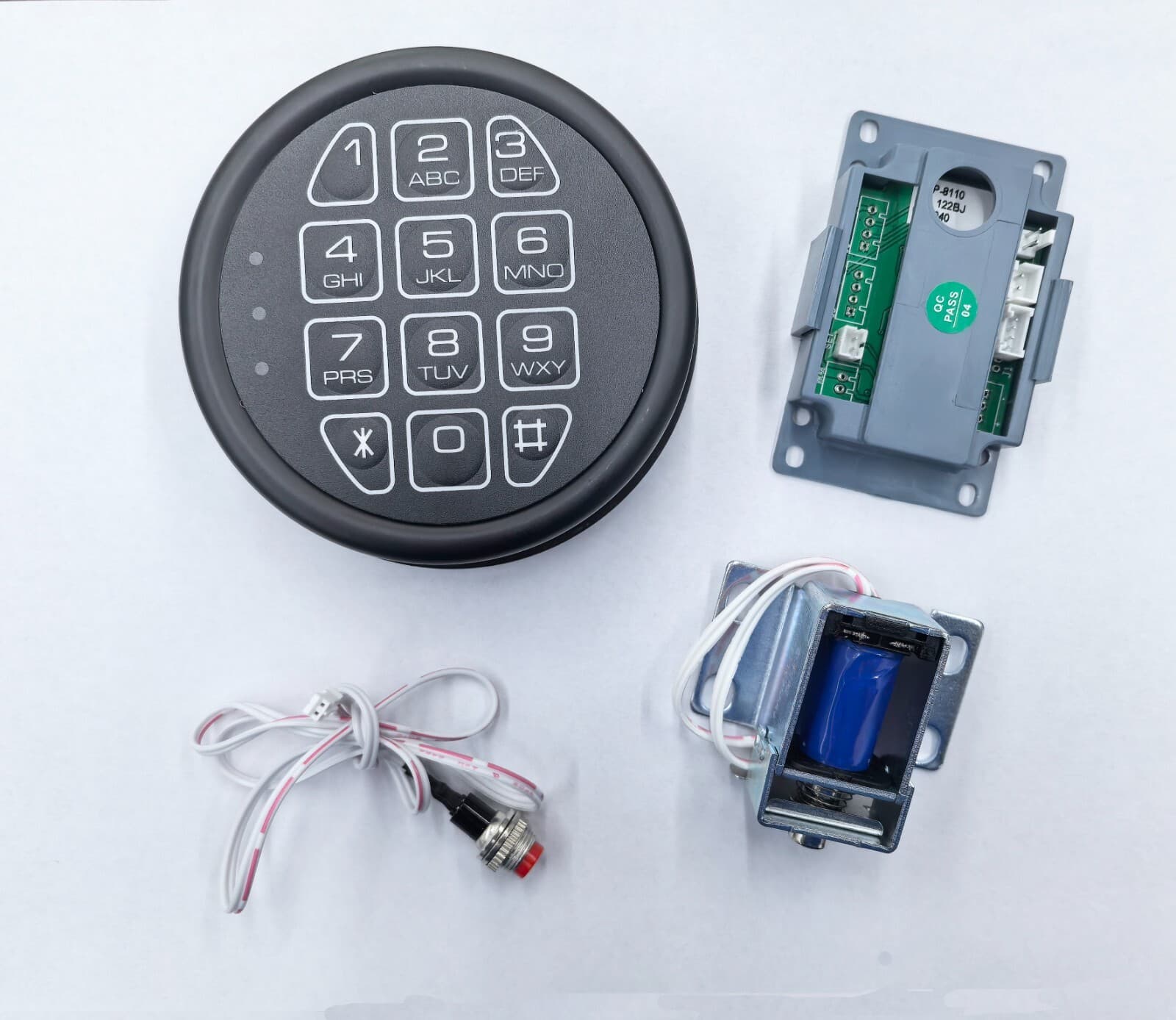 Electronic Safe Lock Replacement Keypad with Solenoid Lock Fit Safe Box and More
