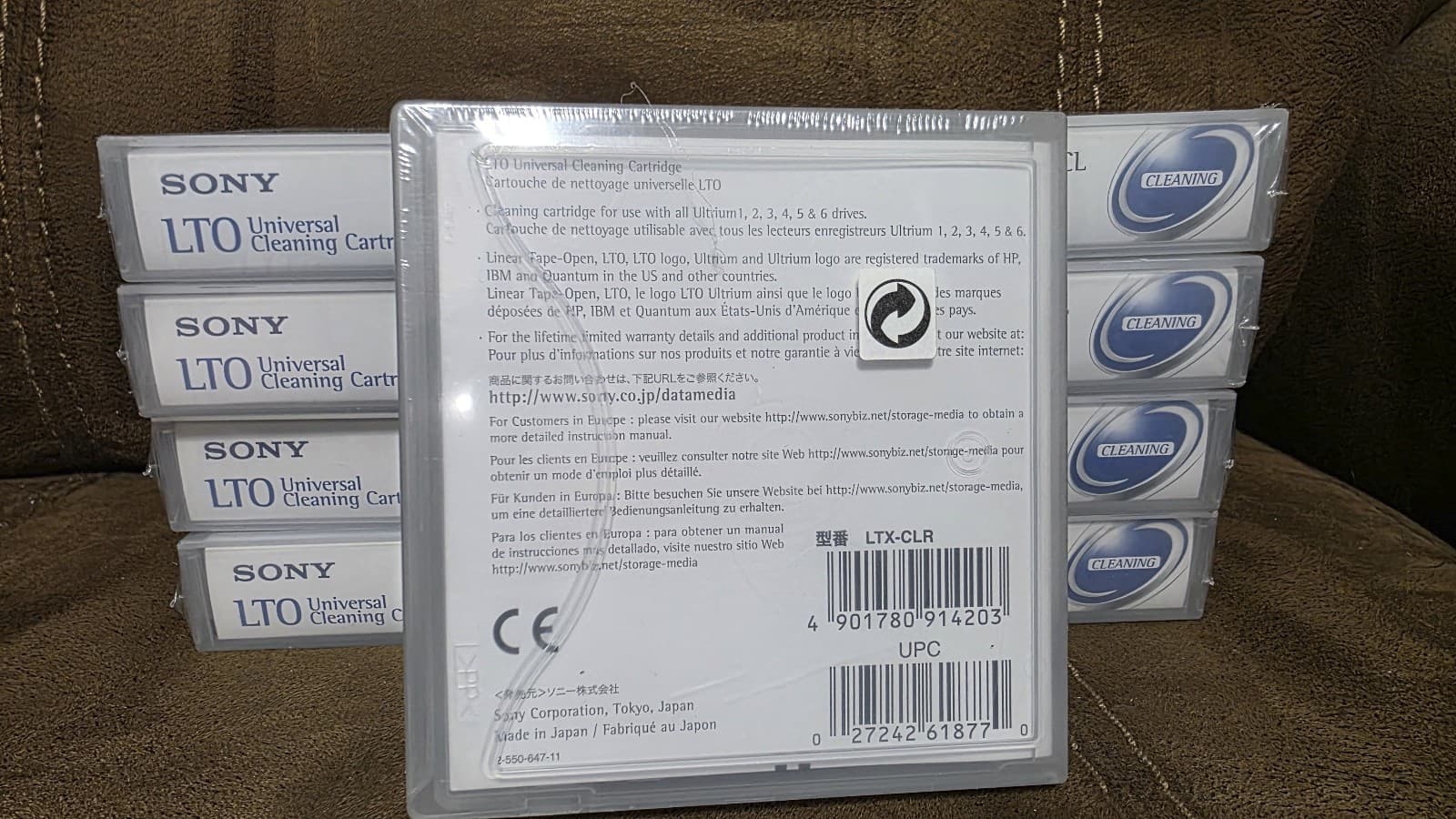 Sony LTO Ultrium Universal Cleaning Tape Cartridge 15-50 Cleanings LTX-CL 3