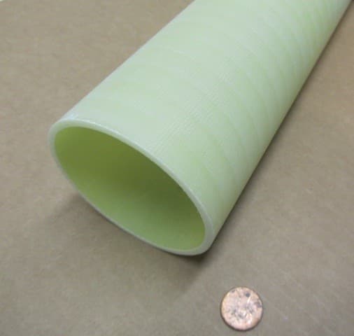 Phenolic G10FR4 Tube 3.094" OD x 2.844" ID x 1/8" Wall x 36" 5