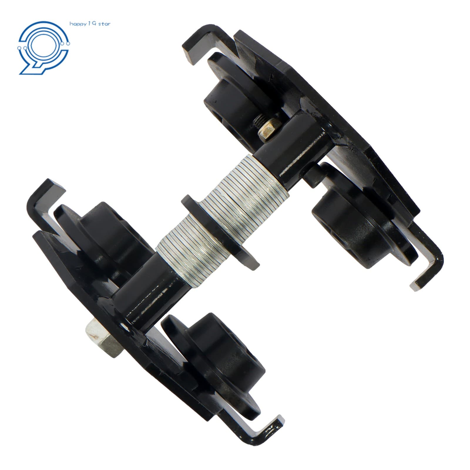 1100 lbs/0.5 Ton Double Wheel I-Beam Trolley Alloy Steel 55-135mm Adjustable 6